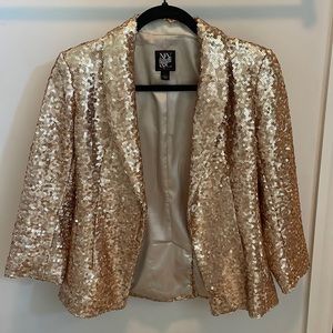 Gold Sequin Blazer